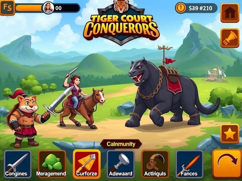 Tiger Court Conquerors gameplay screenshot
